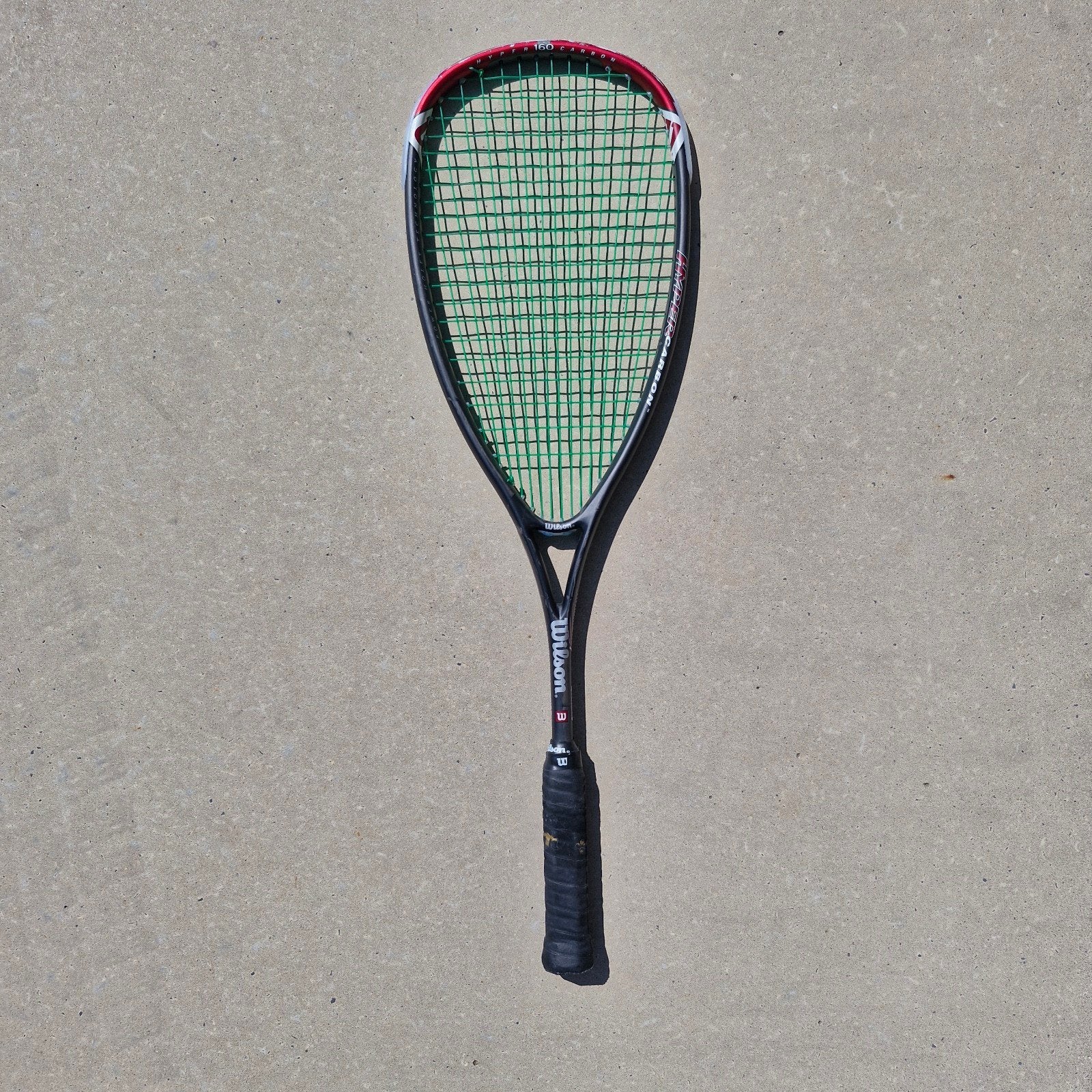 squashracket Wilson carbon hyper Hammer 160, Sport en Fitness, Squash, Ophalen of Verzenden, Gebruikt, Racket