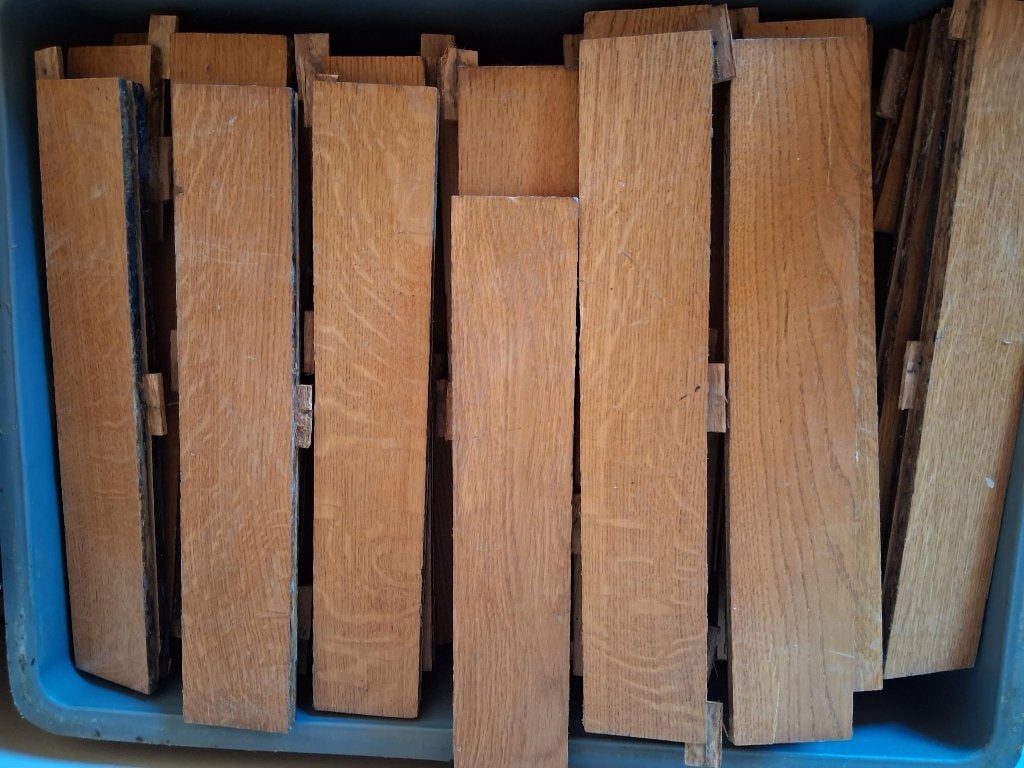 parket, Ophalen, Gebruikt, 25 tot 50 mm, Eiken
