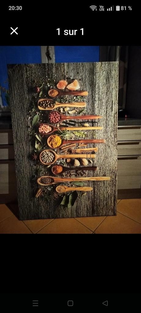 Belle toile déco pour cuisine ou salle à manger., Ophalen