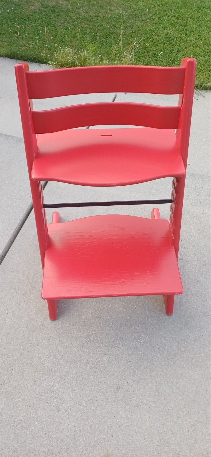 Trip trap stokke rood + babyset, Enlèvement, Chaise évolutive