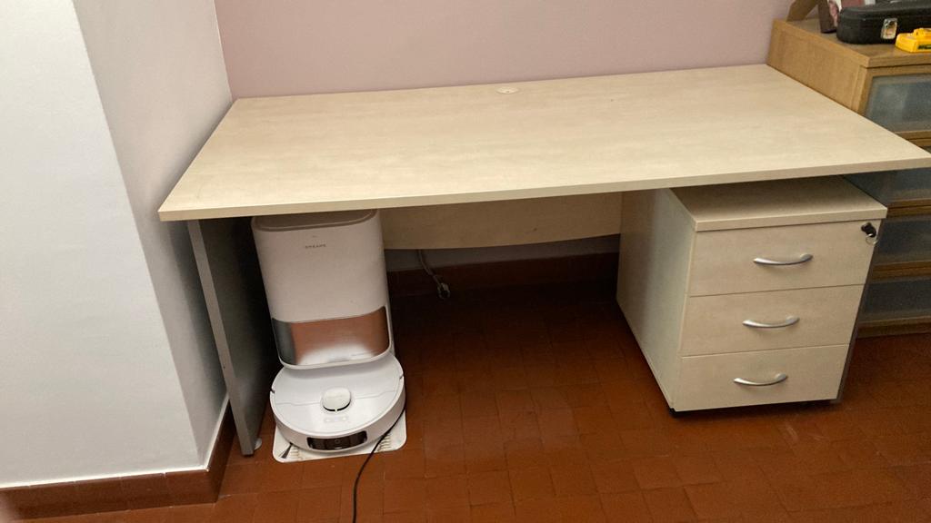Bureau avec meuble tiroir, Maison & Meubles, Enlèvement, Comme neuf