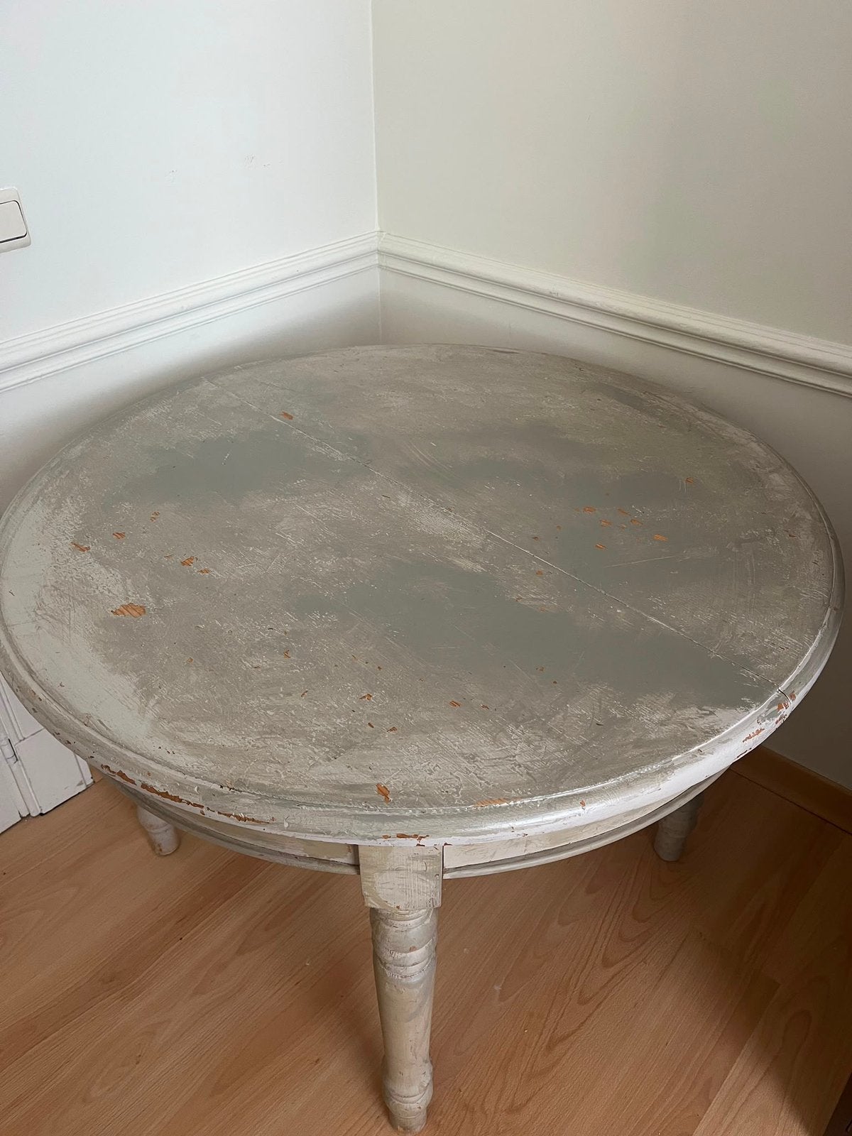 Table ronde en bois - extensible avec deux rallonges, 100 à 150 cm, Rond, 100 à 150 cm, Enlèvement