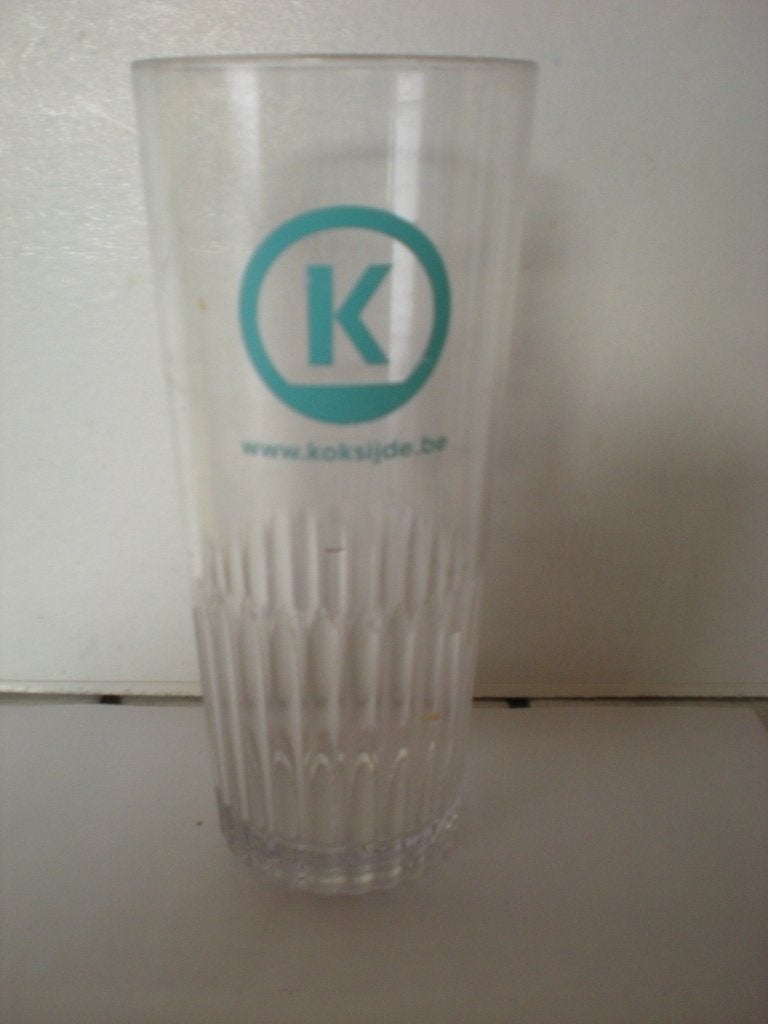 K  (Koksijde)  verre en plastique  25 cl, Enlèvement ou Envoi, Comme neuf, Verre ou Verres