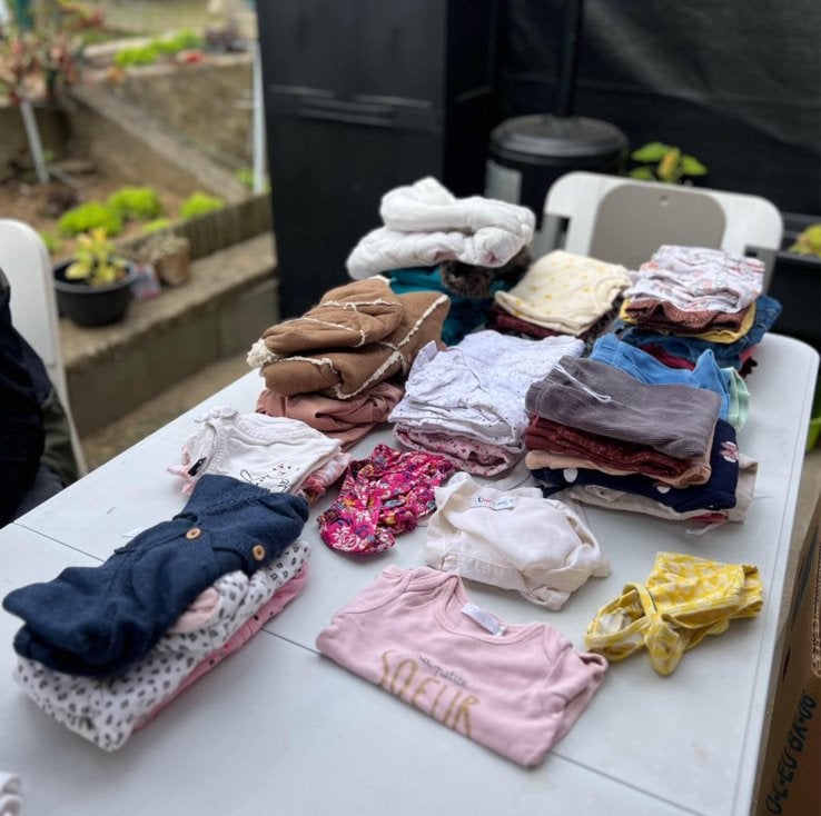 Lot vêtements bébé fille 6 mois (68 cm) – 45 pièces, Enlèvement, Utilisé, Taille 68
