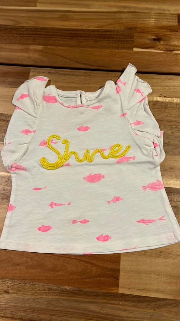 T-shirt Zara maat 74, Kinderen en Baby's, Ophalen of Verzenden, Gebruikt, Meisje, Shirtje of Longsleeve