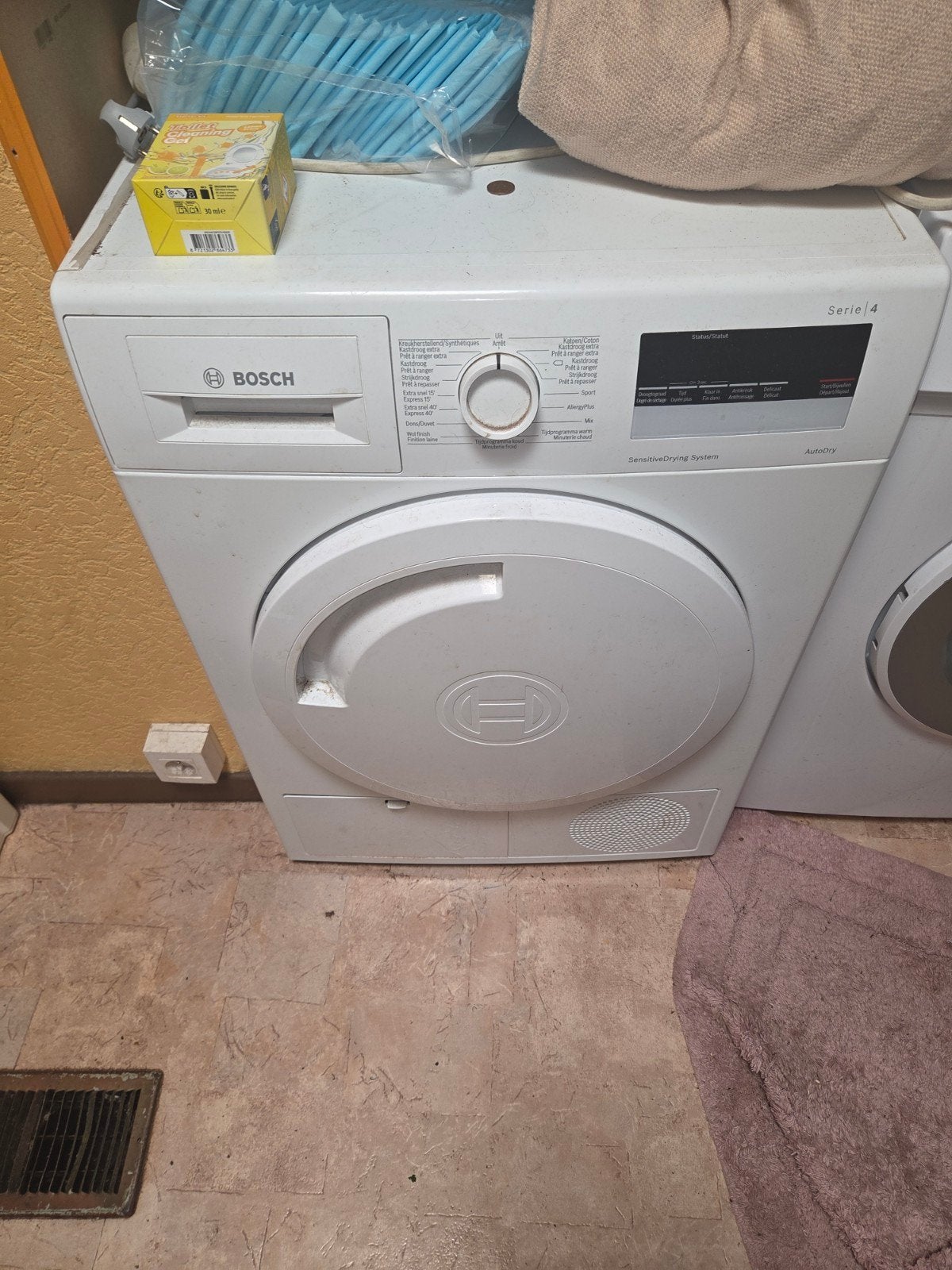 Sèche linge bosh, Enlèvement