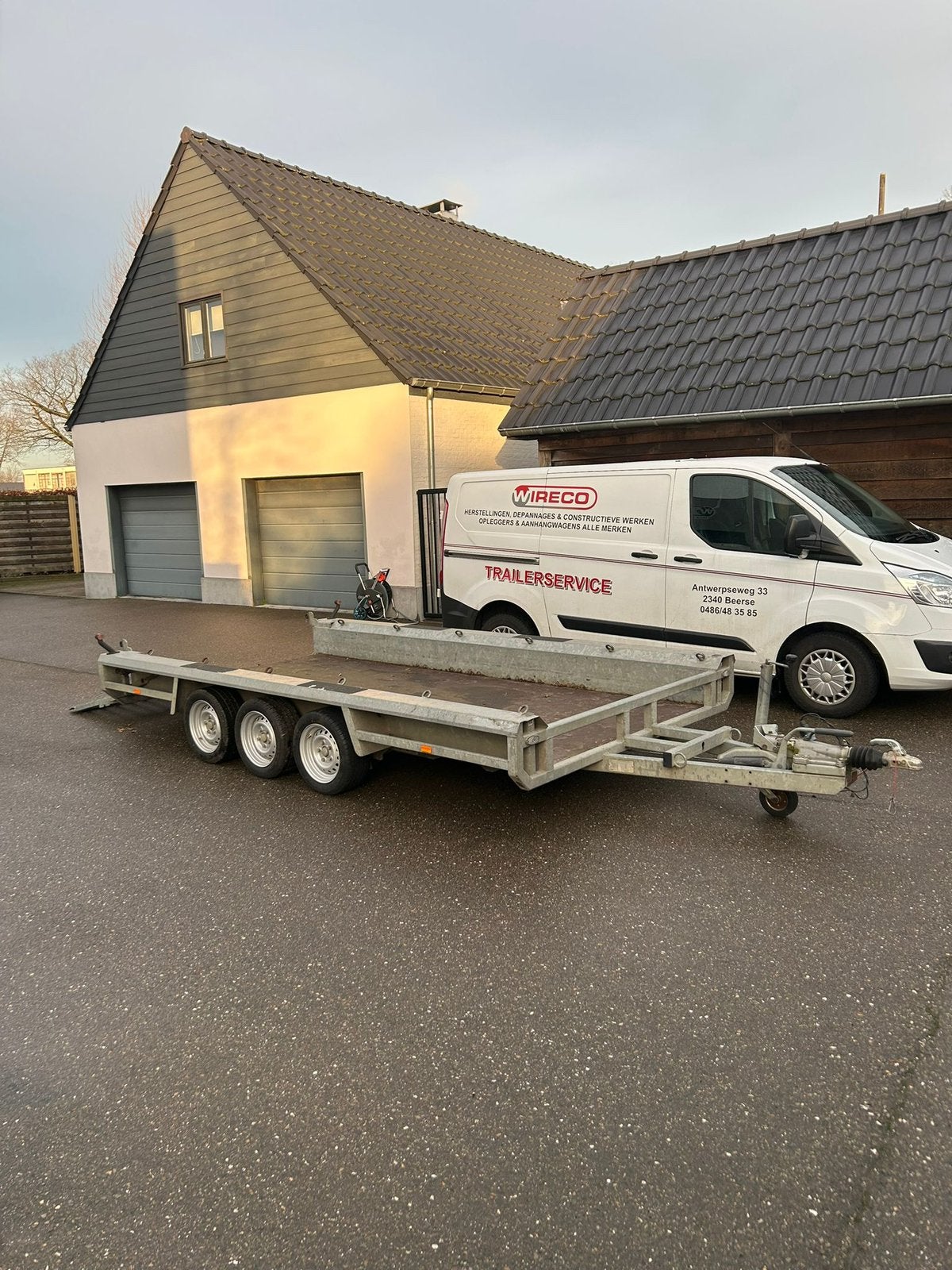 Te koop: Henra transportremorque – 3.500 kg, Auto diversen, Ophalen, Zo goed als nieuw
