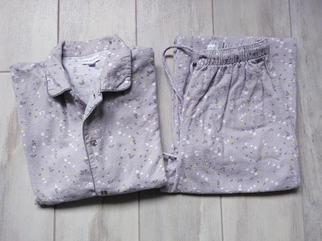 ✿ M140 - flanellen winterpyjama Folieke, Kinderen en Baby's, Kinderkleding | Maat 140, Gebruikt, Meisje, Nacht- of Onderkleding