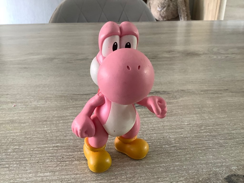 Personnage rose Supermario Yoshi (12 cm), Collections, Enlèvement ou Envoi, Comme neuf
