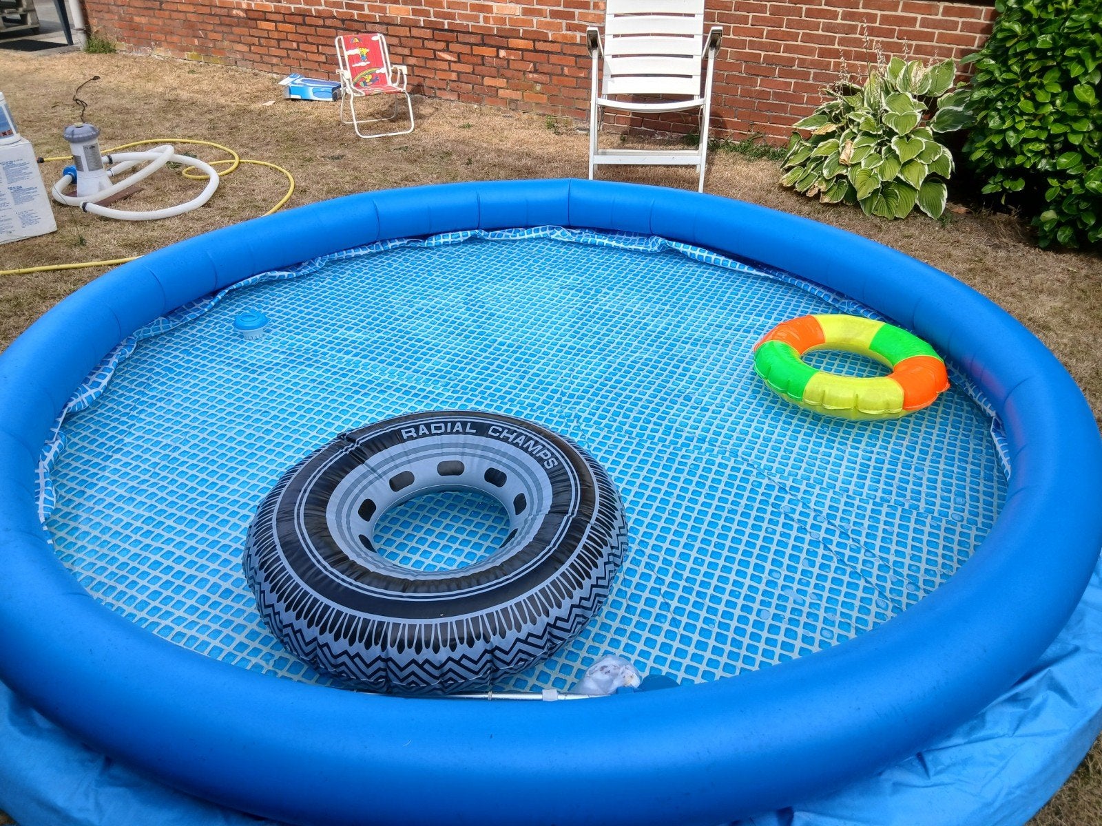 zwembad intex 3 m diameter, Ophalen, Gebruikt, Opblaaszwembad, Rond