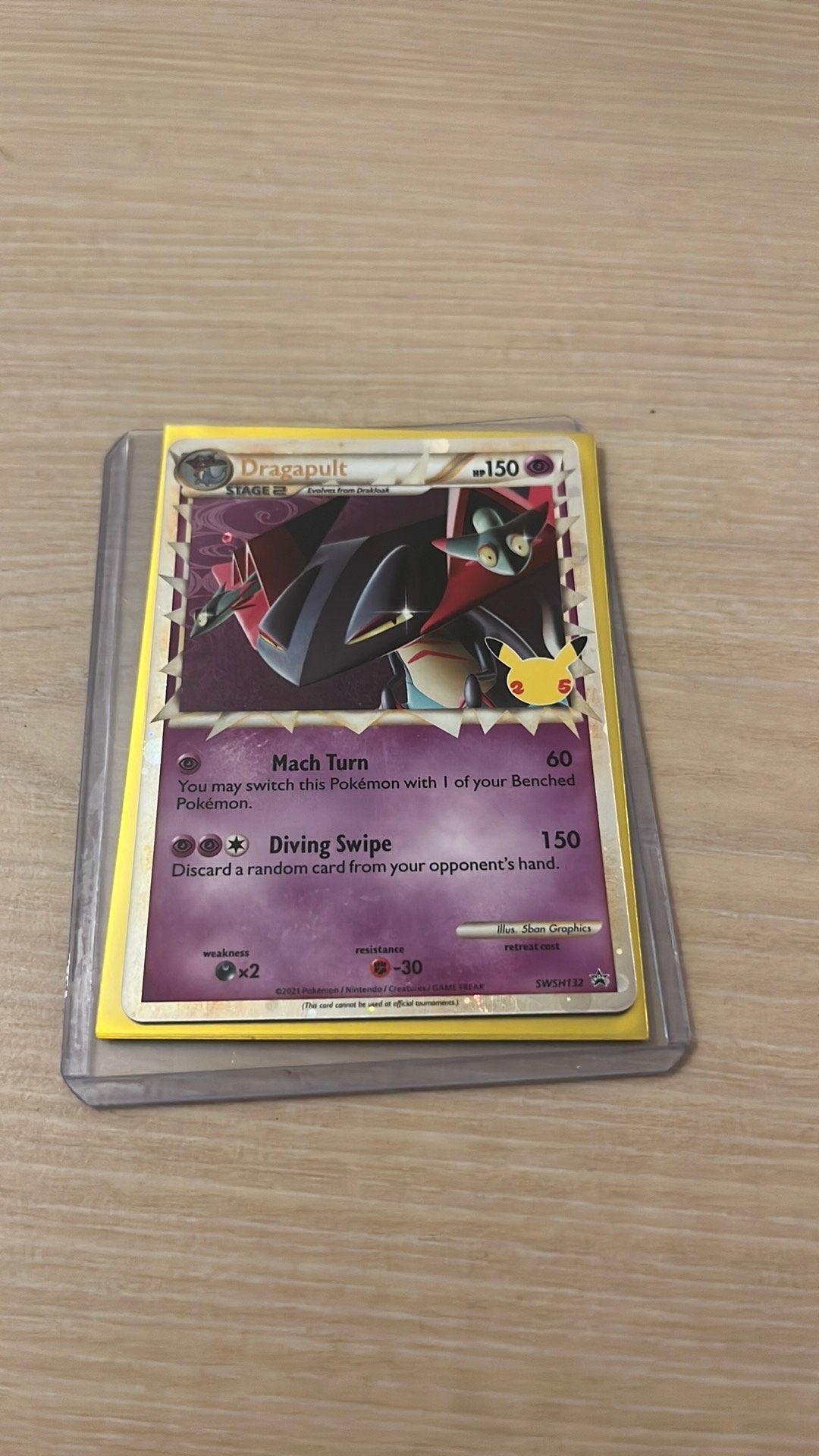 Dragapult promo pokemonkaart, Ophalen, Zo goed als nieuw, Losse kaart, Foil