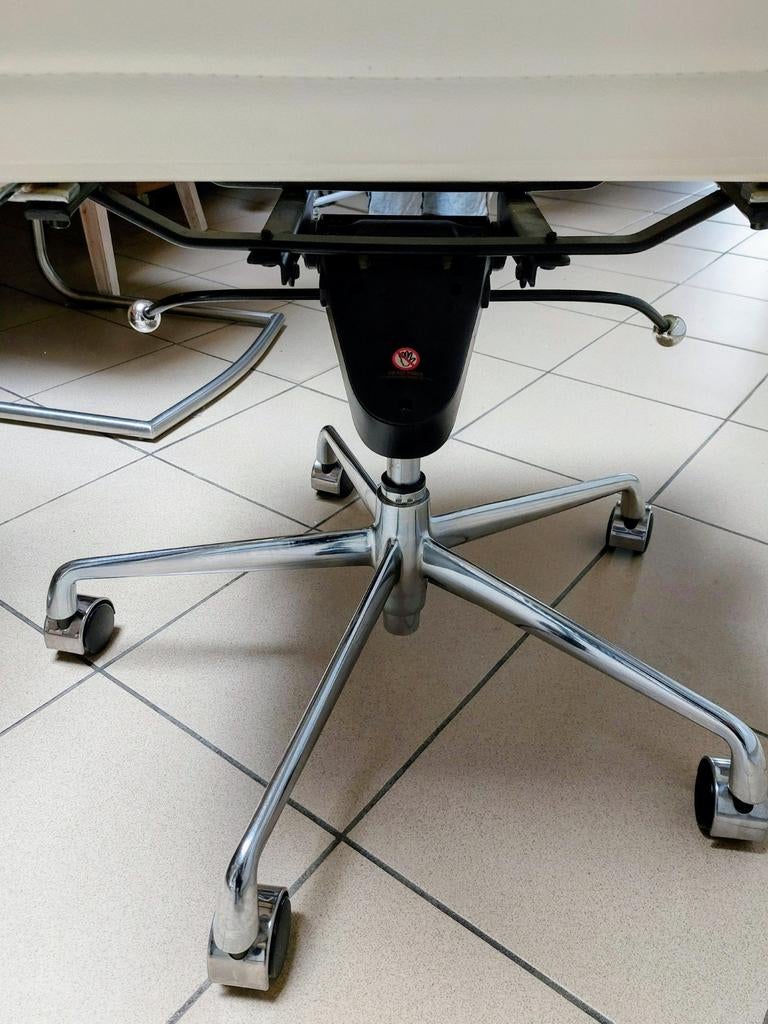 Wit echt lederen bureau stoel ongebruikt, Ophalen, Wit, Bureaustoel