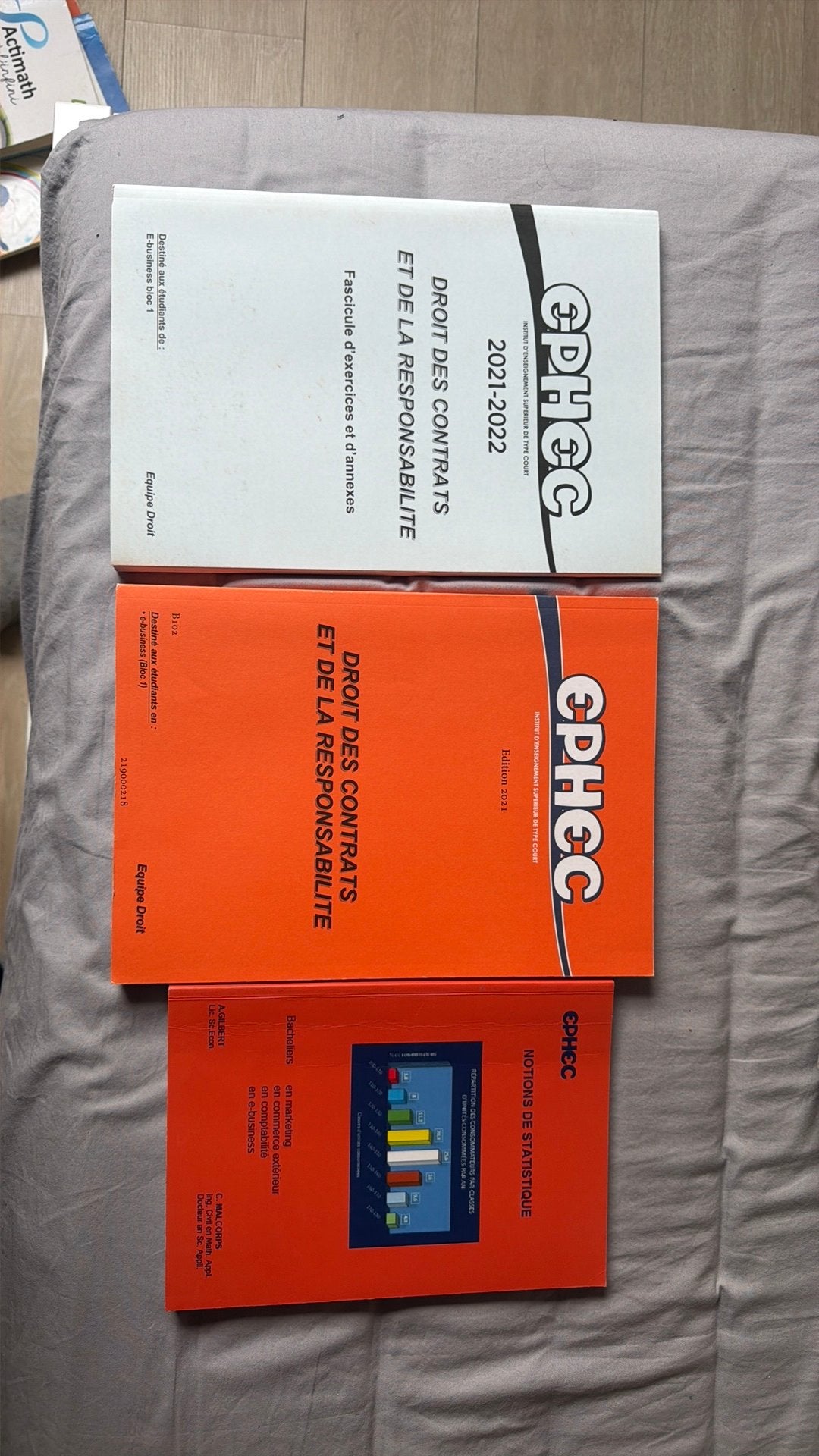 Lot livre ephec droit + stats, Livres, Enlèvement, Comme neuf