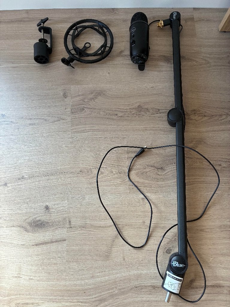 Blue Yeti Microfoon + Arm + Schokdemper, Games en Spelcomputers, Ophalen, Gebruikt, Logitech, Microfoon