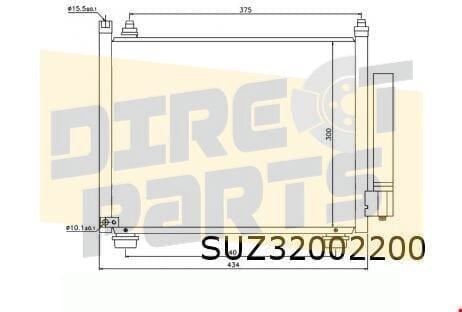 Suzuki Ignis (9/03-12/06) (RM) condensor (1.3DDiS) OES! 9531, Neuf, -, -, -