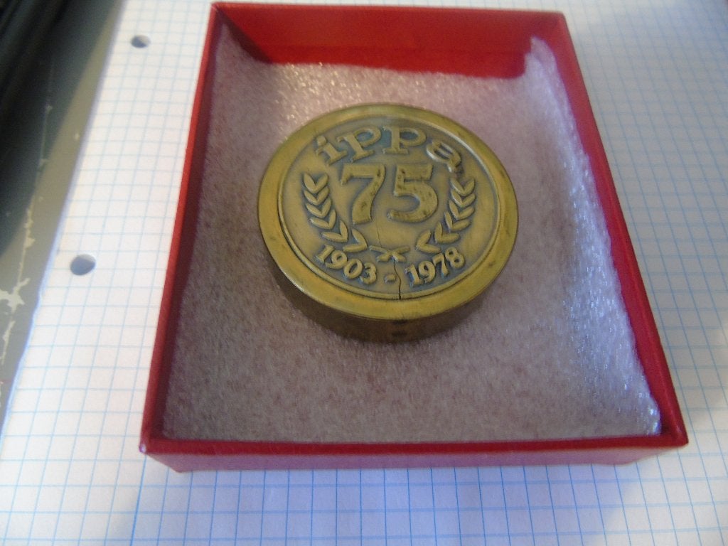 Medaille Ippa 75 jaar 1903-1978, Ophalen, Gebruikt