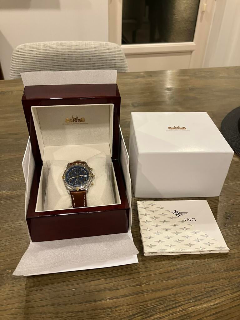 Breitling Chronomat met recente service, Staal, Breitling, Polshorloge, Ophalen of Verzenden
