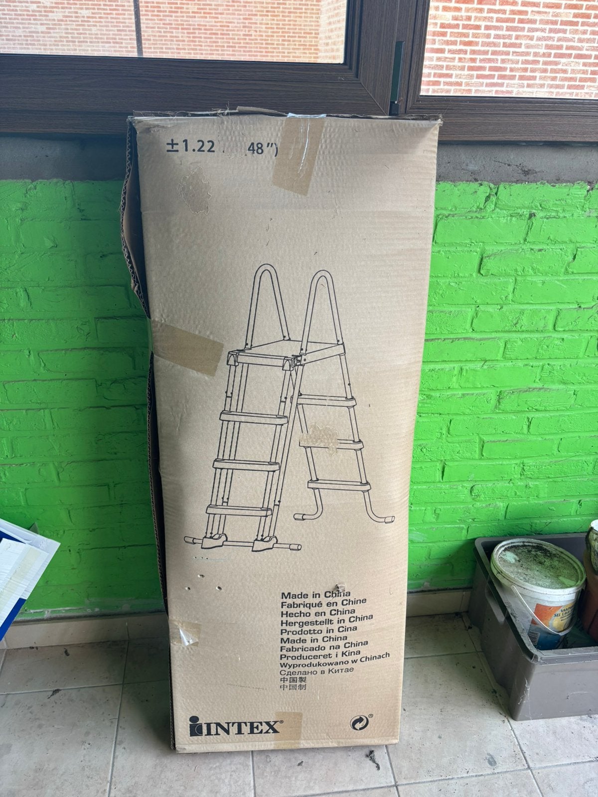 Zwembad ladder, Tuin en Terras, Ophalen, Zo goed als nieuw