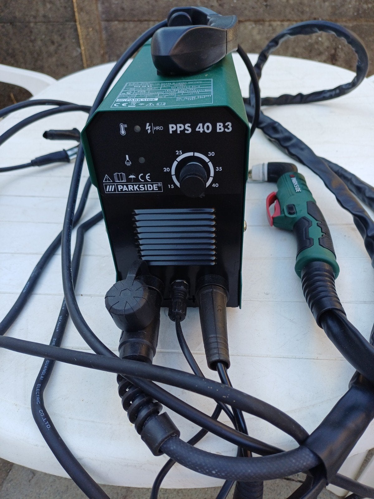 Plasmasnijder pps40 B3, Ophalen