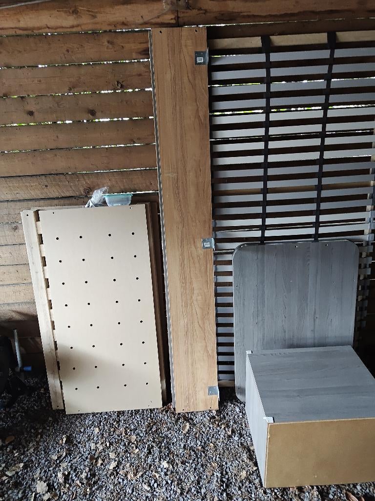Bed, Huis en Inrichting, Slaapkamer | Bedden, Ophalen, Eenpersoons, 80 cm, 200 cm