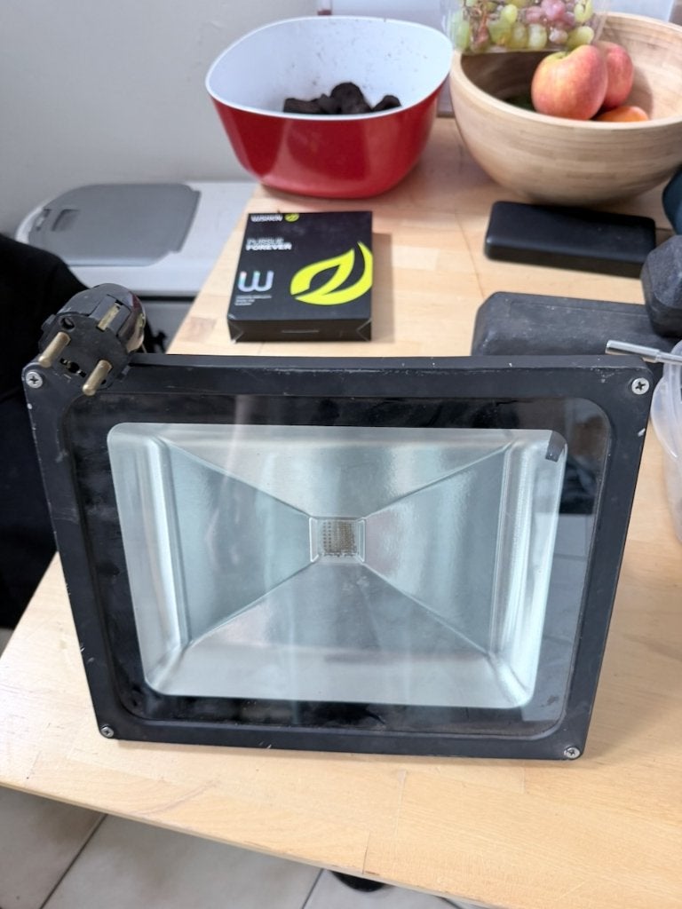 LED bouwlamp 50W met stekker, Doe-het-zelf en Bouw, Bouwverlichting, Ophalen, Gebruikt, 50 tot 200 watt, Lamp