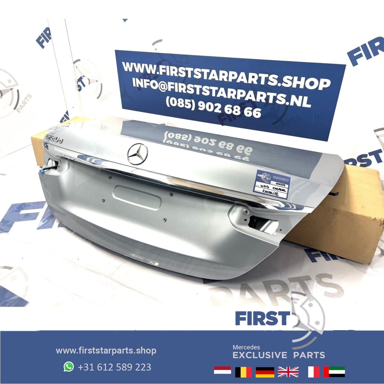 W213 E KLASSE FACELIFT 2023 ACHTERKLEP COMPLETE KOFFERKLEP K, Gebruikt, Ophalen of Verzenden, Achter, -