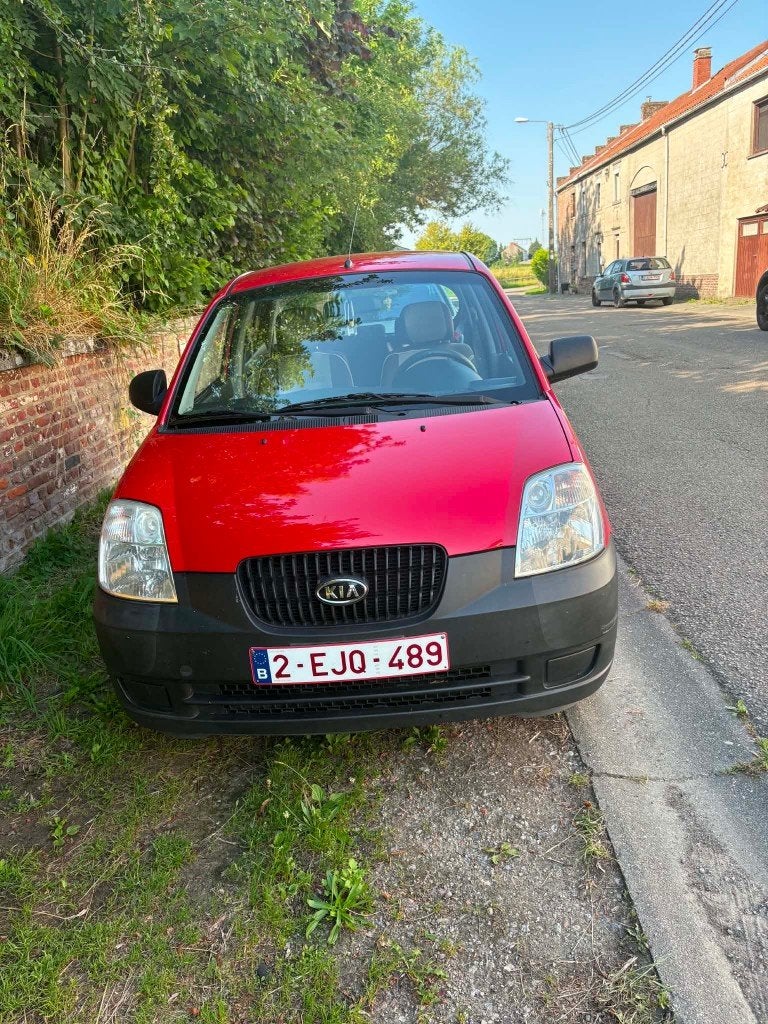 Kia Picanto benzine 1000 cc, Auto's, Kia, Voorwielaandrijving, Stof, Zwart, Bedrijf