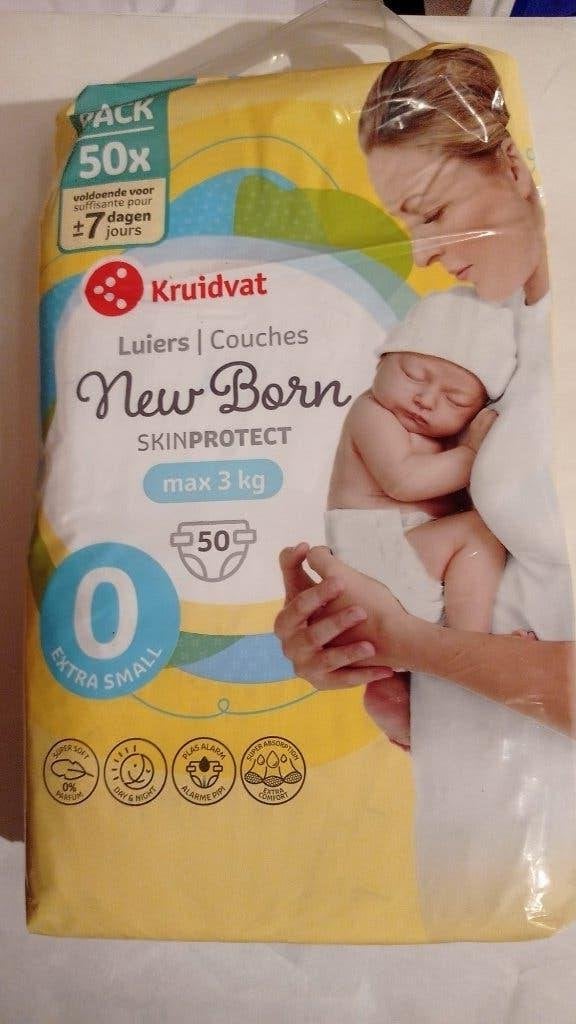 150 kruidvat pampers maat 0 extra small max 3 kg, Kinderen en Baby's, Ophalen of Verzenden, Nieuw, Overige typen