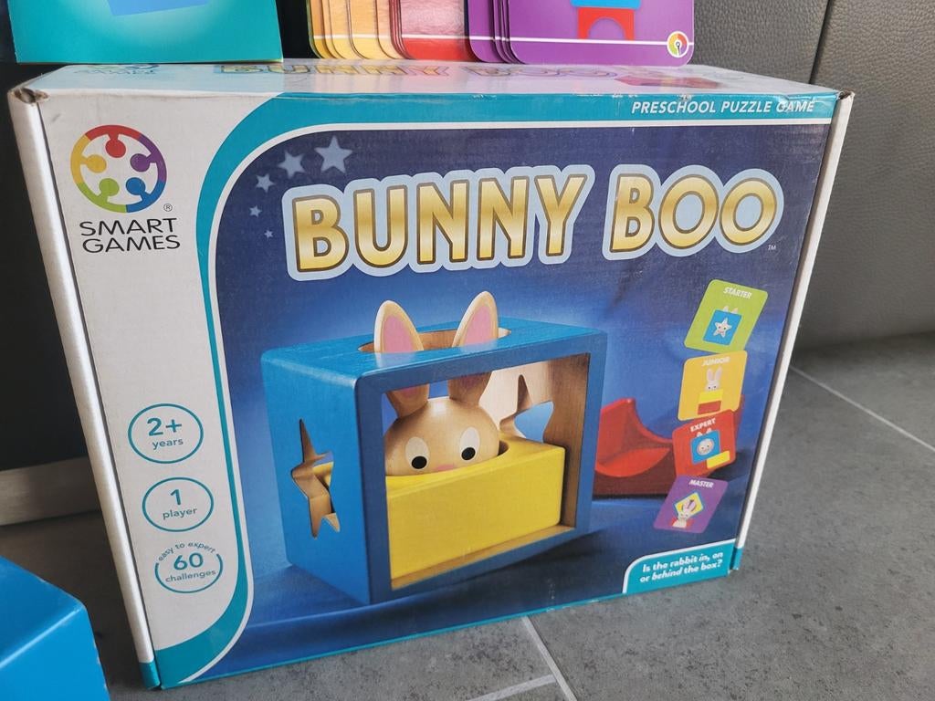 Jeux intelligents Bunny Boo à partir de 2 ans, 1 ou 2 joueurs, Enlèvement, Utilisé, Smart Games