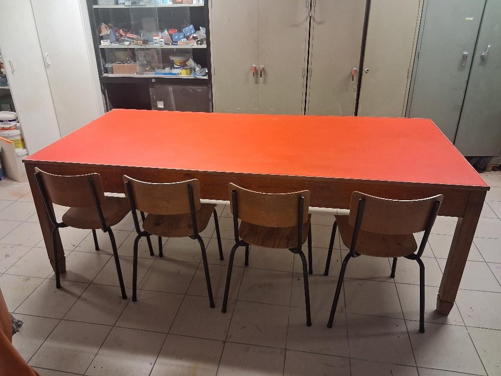 Grote eettafel internaat, Ophalen, Gebruikt, 100 tot 150 cm, 200 cm of meer
