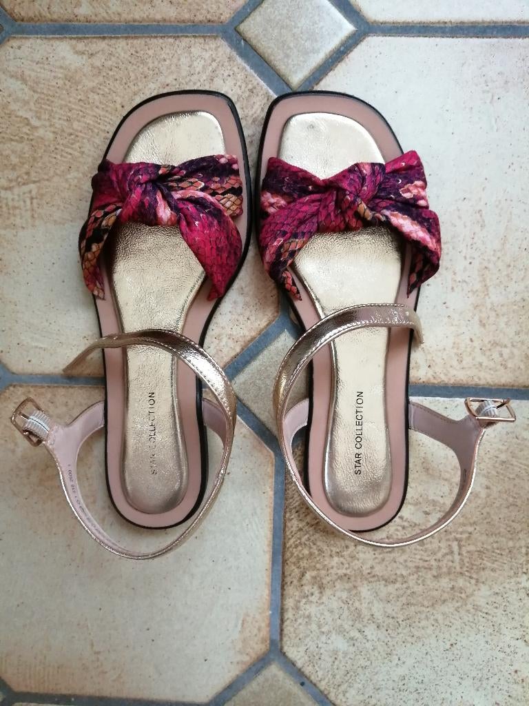 Sandales roses taille 37, Enlèvement ou Envoi, Rose, Porté, Sandales et Mûles