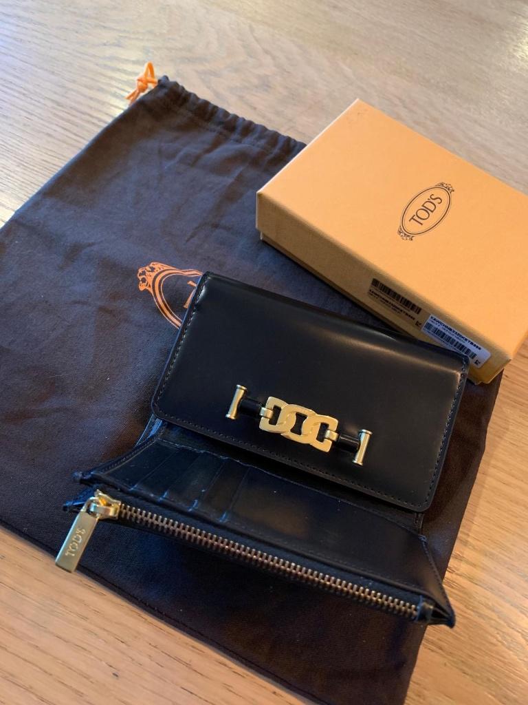 Tots dames portemonnee, Handtassen en Accessoires, Portemonnees, Nieuw, Overige merken, Zwart, Leder, Met knipsluiting, Ophalen of Verzenden