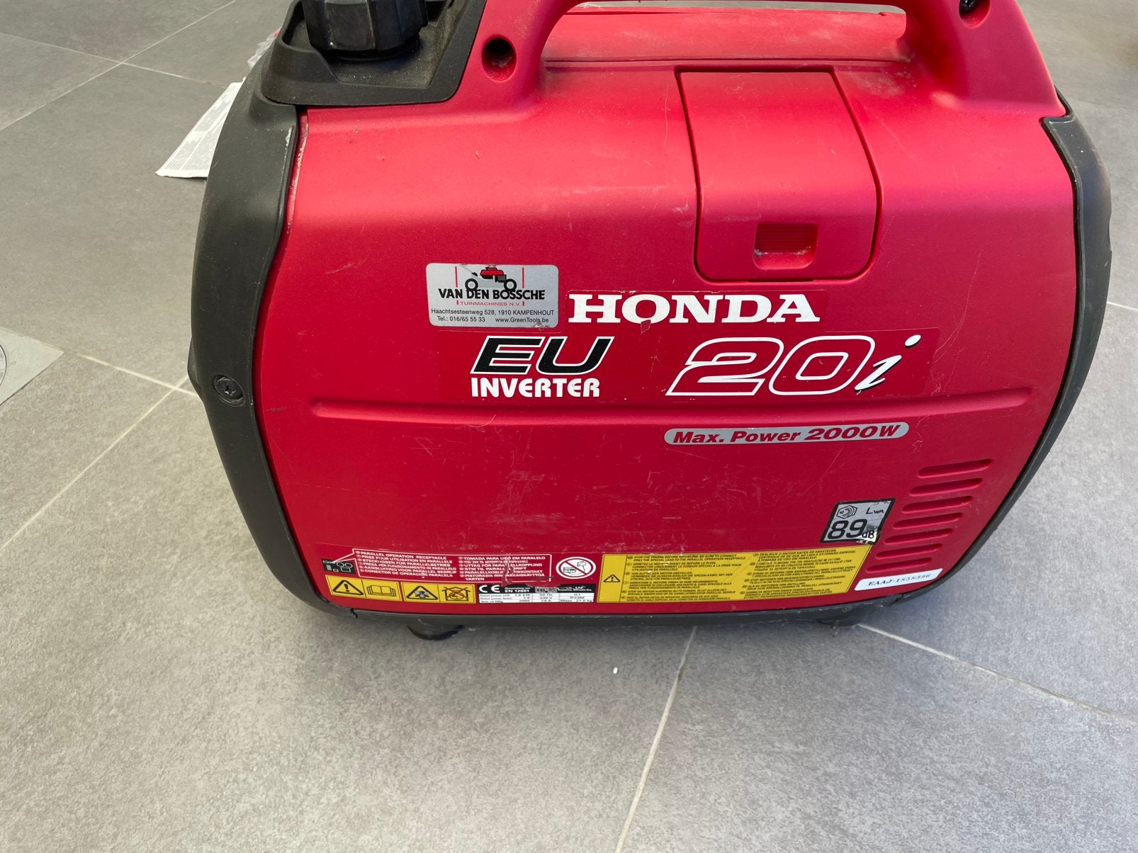 stroomgroep honda 20i inverter, Bricolage & Construction, Générateurs, Réduction de bruit, Utilisé, Essence, Moins de 5 kVA