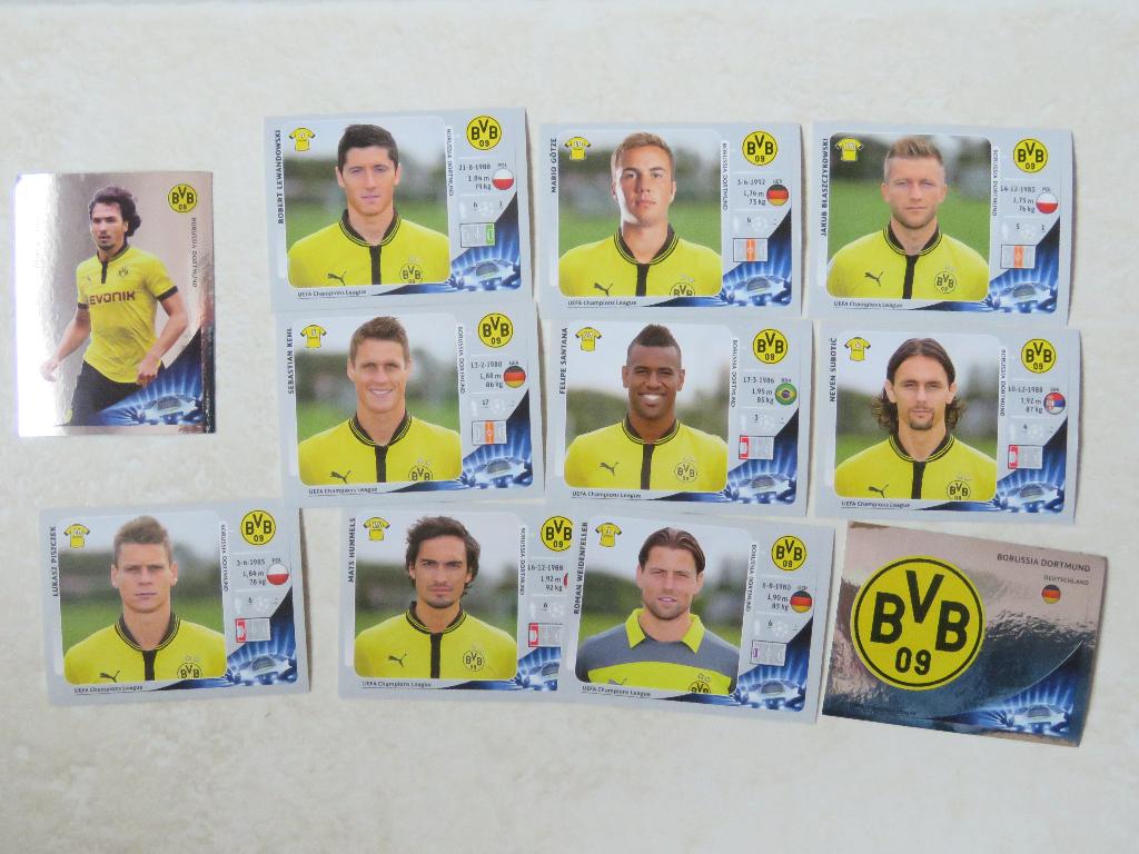 PANINI - CHAMPIONS LEAGUE BORUSSIA DORTMUND, Hobby en Vrije tijd, Stickers en Plaatjes, Zo goed als nieuw, Meerdere stickers, Ophalen of Verzenden