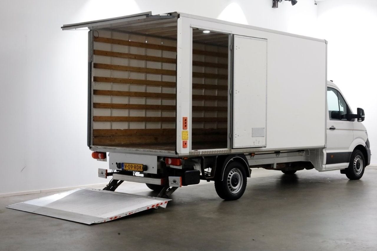 Volkswagen Crafter 35 2.0 TDI 140pk Bakwagen met laadklep en, Auto's, Wit, Bedrijf, 295 g/km, Electronic Stability Program (ESP)