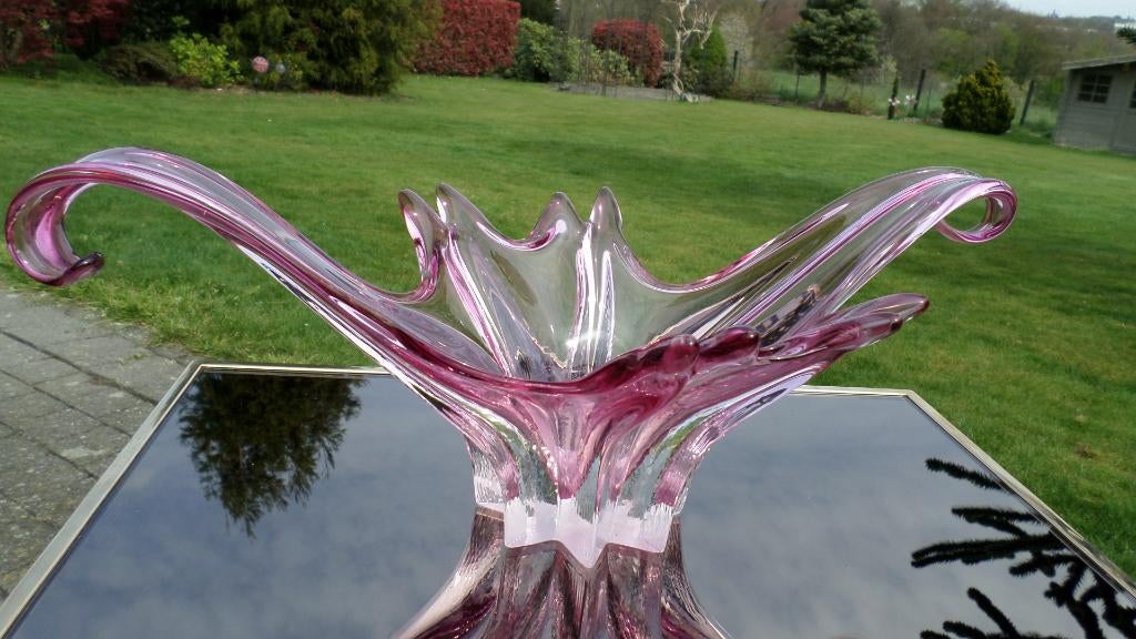 Superbe coupe vintage en verre de Murano, Antiquités & Art, Antiquités | Verre & Cristal, Enlèvement ou Envoi
