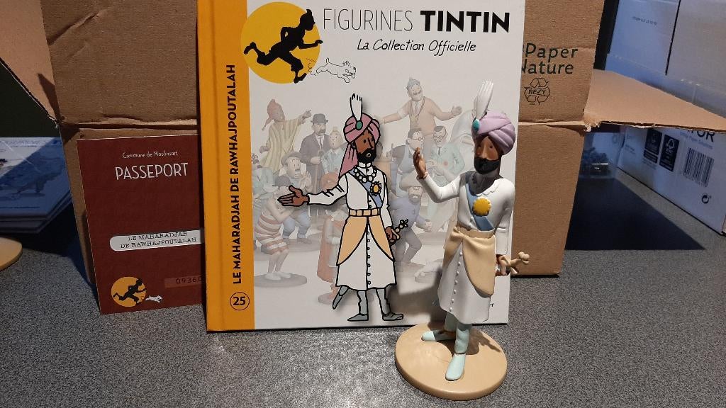 tintin figurine officielle 25, Enlèvement ou Envoi, Tintin, Comme neuf, Statue ou Figurine