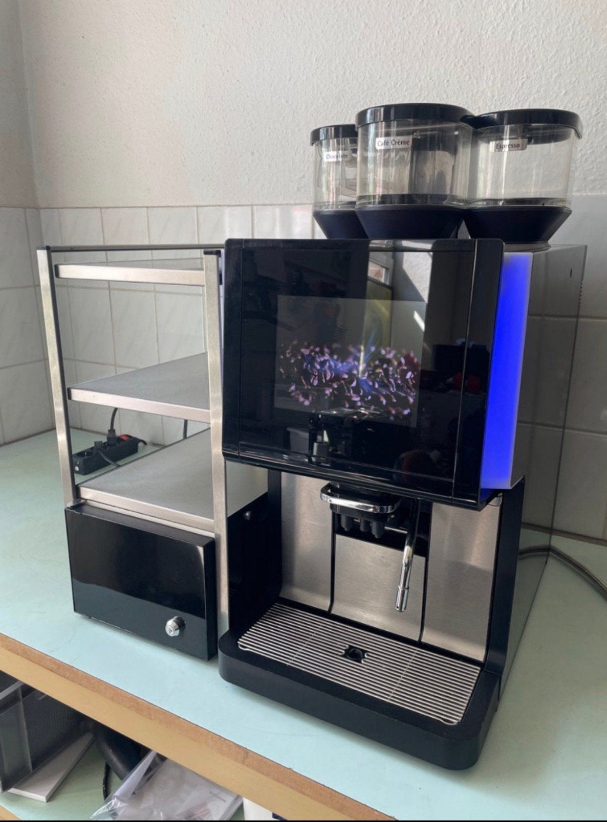 WMF 1500S 2 bonen + choco met Wmf Cup&Cool - gereviseerd, Electroménager, Café en grains, Reconditionné, 10 tasses ou plus, Tuyau à Vapeur