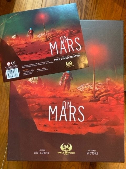 ON MARS + UPGRADEPAKKET - NIEUWE kickstarter-editie, Hobby en Vrije tijd, Gezelschapsspellen | Bordspellen, Verzenden