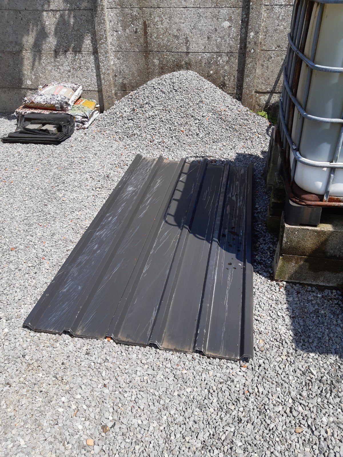 4 profiel dakplaten 200 x 105 cm., Ophalen
