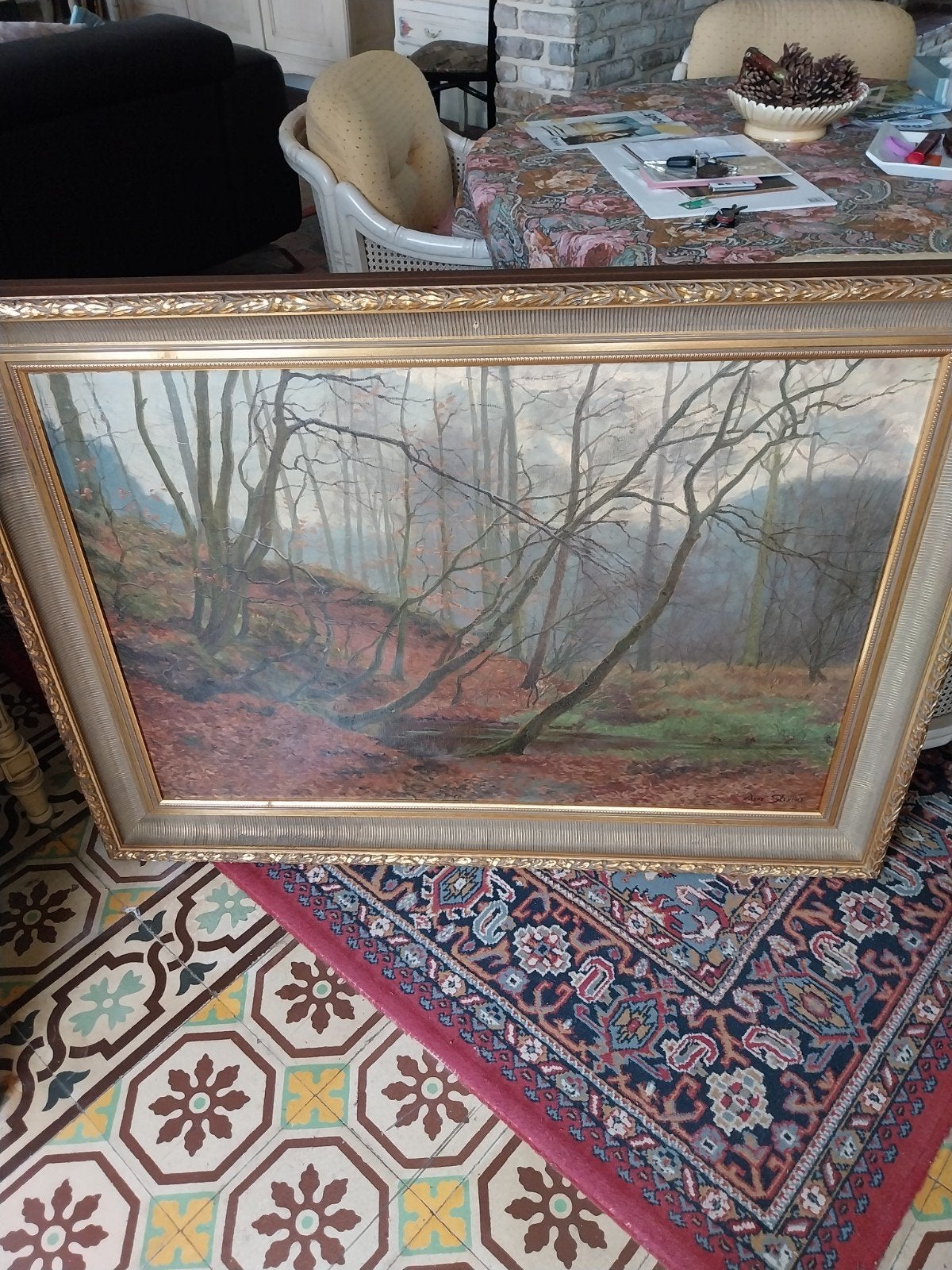 Stevens Rene., Enlèvement, Toile