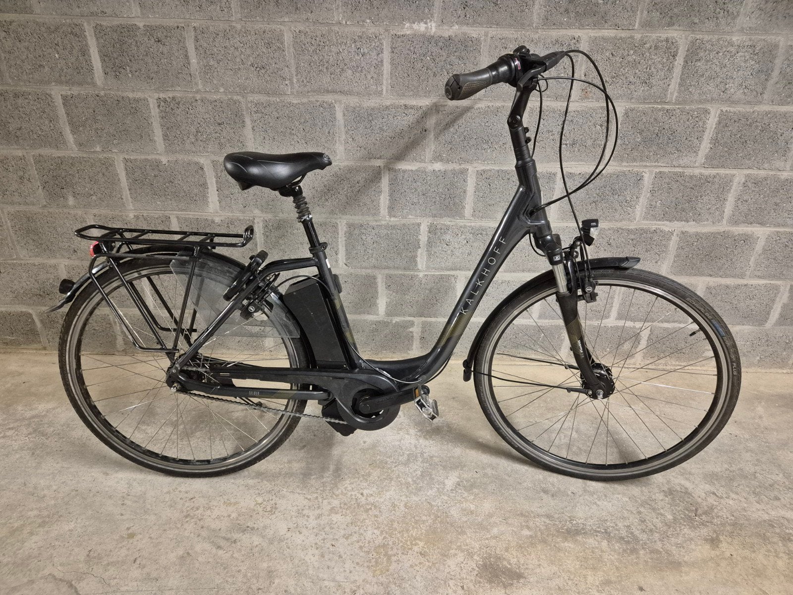 Kalkhoff elektrische fiets 28 inch., Zo goed als nieuw, 47 tot 51 cm, 50 km per accu of meer, Ophalen