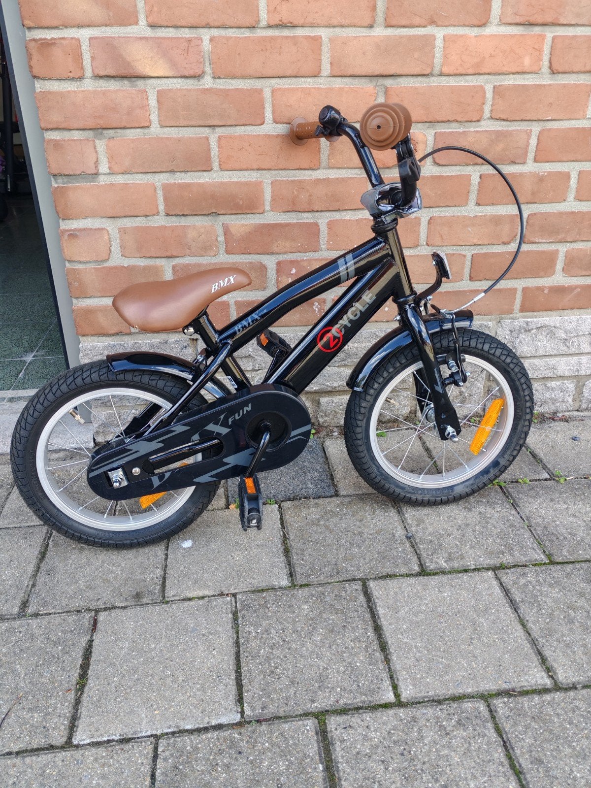 bmx kinderfiets 14 inch, Ophalen, Zo goed als nieuw, Terugtraprem, Minder dan 16 inch