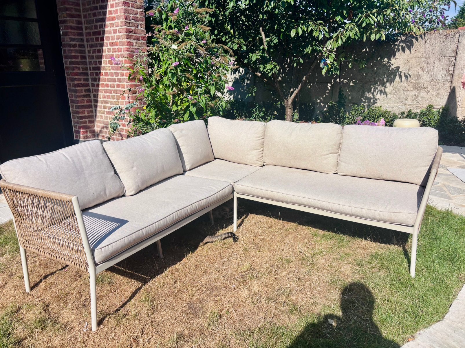 Leuke compacte loungeset, 5 places, Aluminium, Comme neuf, Enlèvement