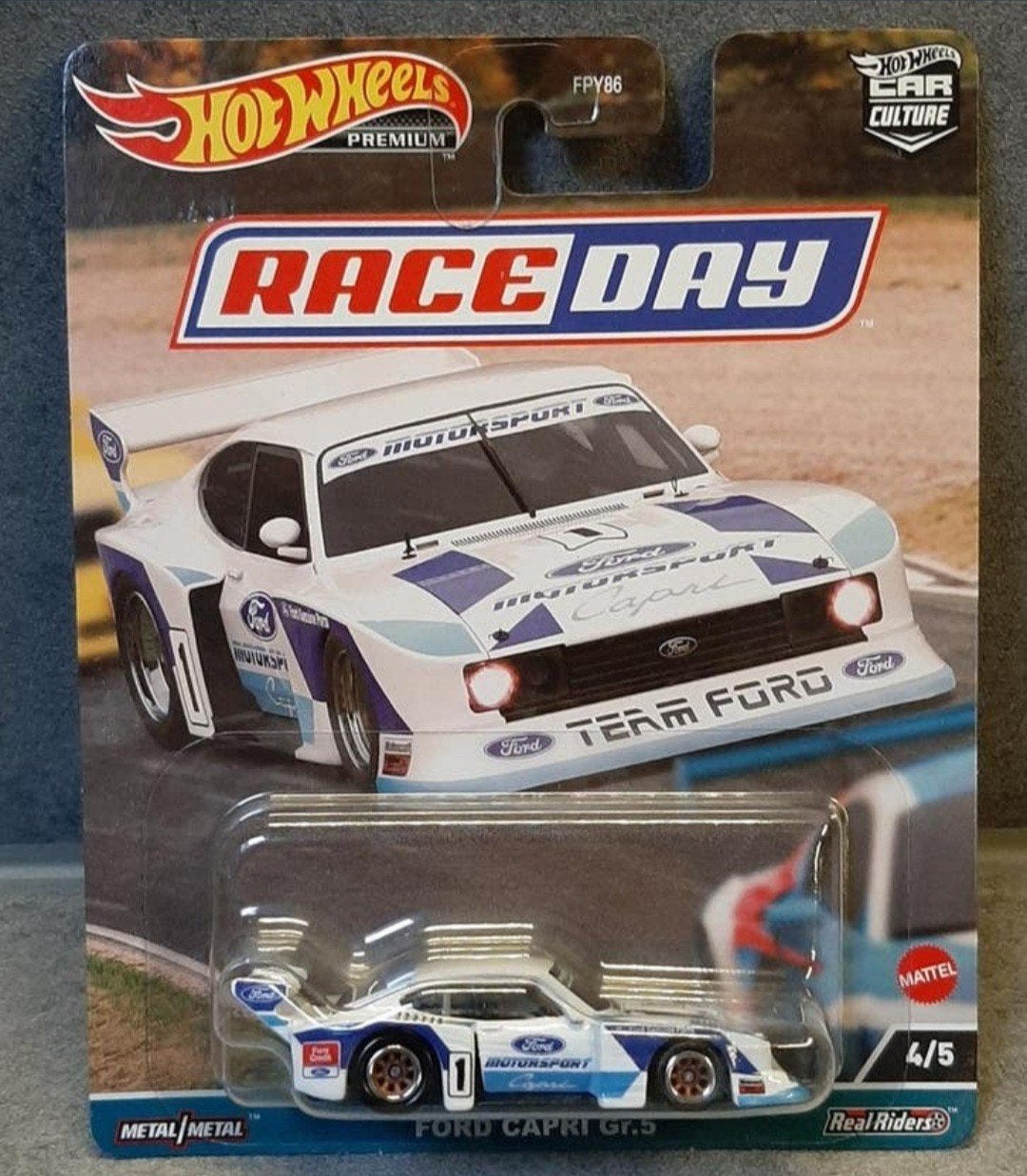 Hotwheels Premium/Ford Capri GR.5 Race Day/Nieuw, Ophalen of Verzenden, Nieuw, Auto