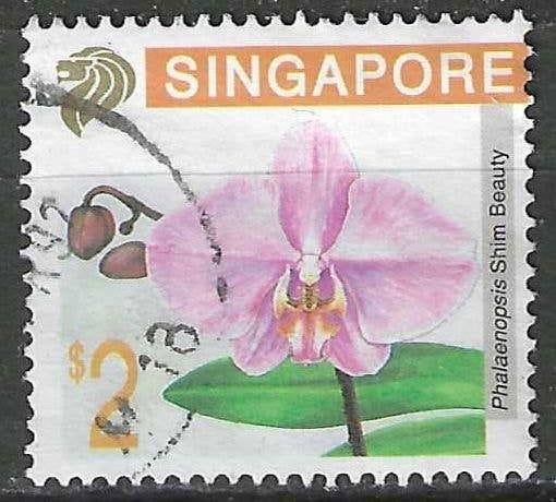 Singapour 1992 - Yvert 626 - Orchidées - 2 jours (ST), Envoi, Affranchi