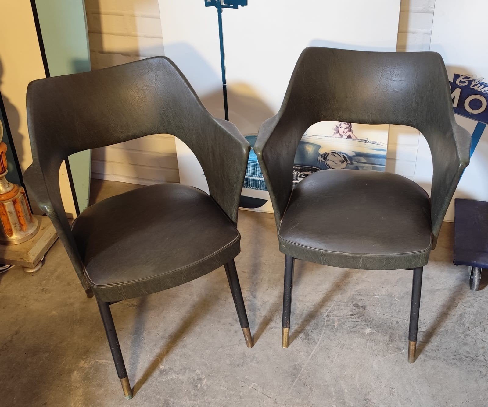 retro.vintage rockabilly stoelen, Ophalen