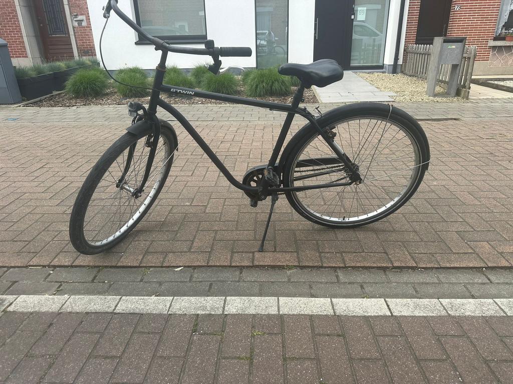 Herenfiets B’twin, Fietsen en Brommers, Ophalen, Gebruikt, Schijfrem, Overige merken