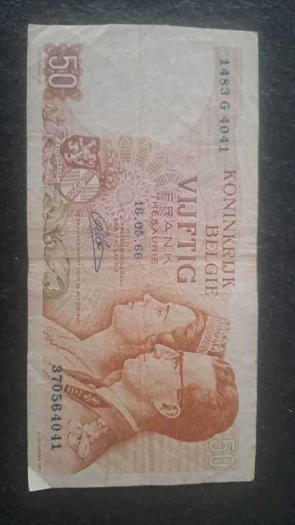 oud belgisch geld 1966 1964, Ophalen of Verzenden, België, Los biljet