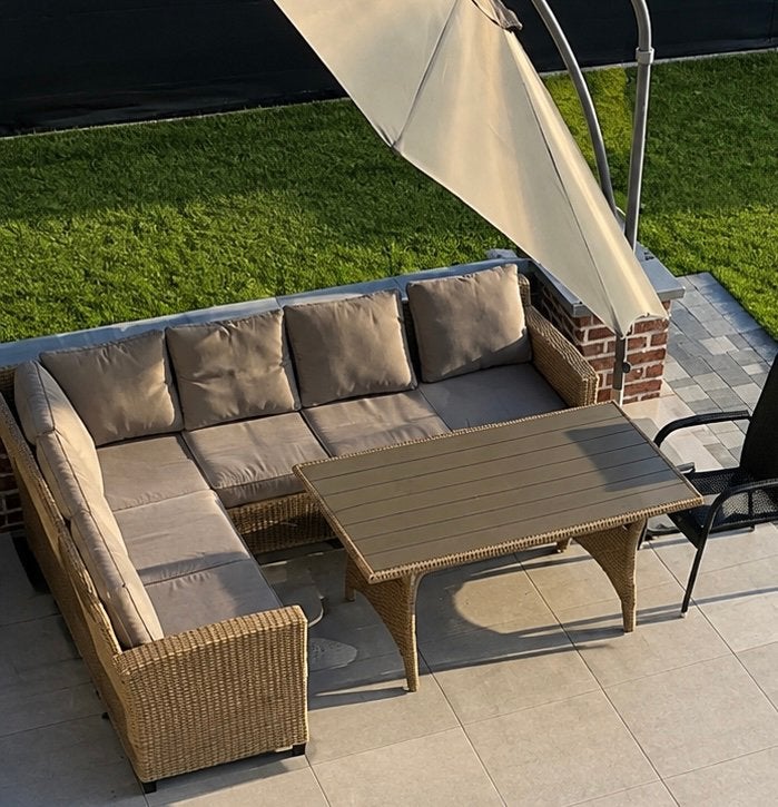 Loungeset 6 personen, Ophalen, Zo goed als nieuw